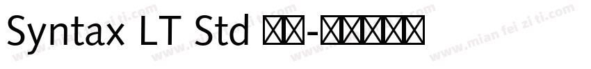 Syntax LT Std 粗体字体转换